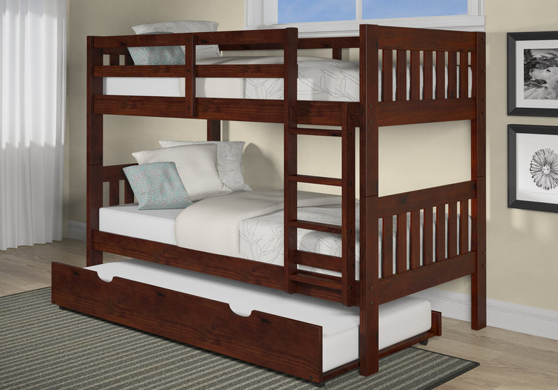 Twin Twin Mission Bunk with Trundle