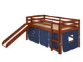 TENT BED WITH SLIDE - COCOA