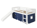White tent bed with slide